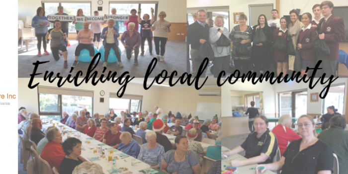 Collage of images relating to Warrane Mornington Neighbourhood Centre